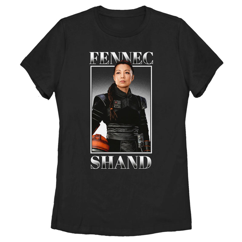 Women's Star Wars: The Mandalorian Fennec Shand Portrait T-Shirt