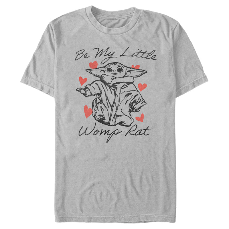 Men's Star Wars: The Mandalorian Valentine's Day The Child Be My Womp Rat T-Shirt