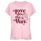 Junior's Star Wars: The Mandalorian Valentine's Day The Child Love is the Way T-Shirt