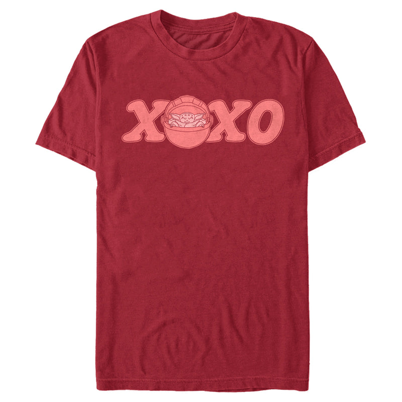 Men's Star Wars: The Mandalorian Valentine's Day The Child XOXO Bassinet T-Shirt