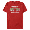 Men's Star Wars: The Mandalorian Valentine's Day The Child Little Valentine Panels T-Shirt