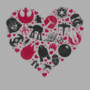 Boy's Star Wars Valentine's Day Heart Icons T-Shirt