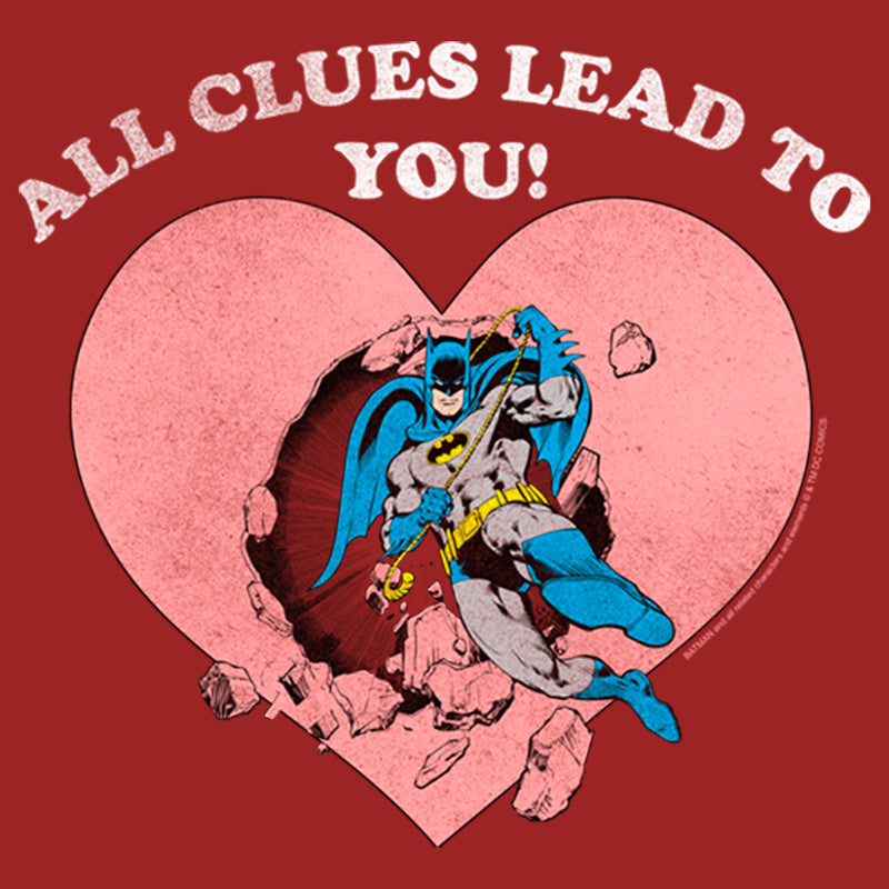 Women's Batman Valentine's Day All the Clues Lead to You T-Shirt