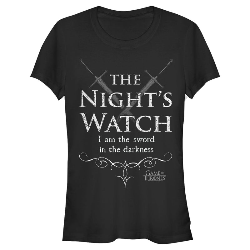 Junior's Game of Thrones Night's Watch Motto T-Shirt