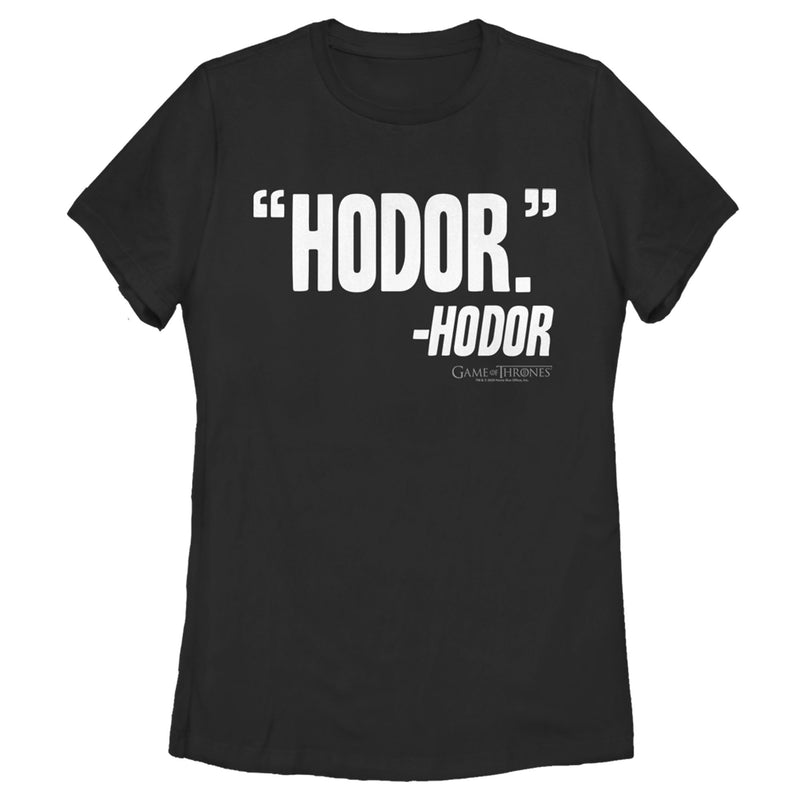 Women's Game of Thrones Honor Quote T-Shirt