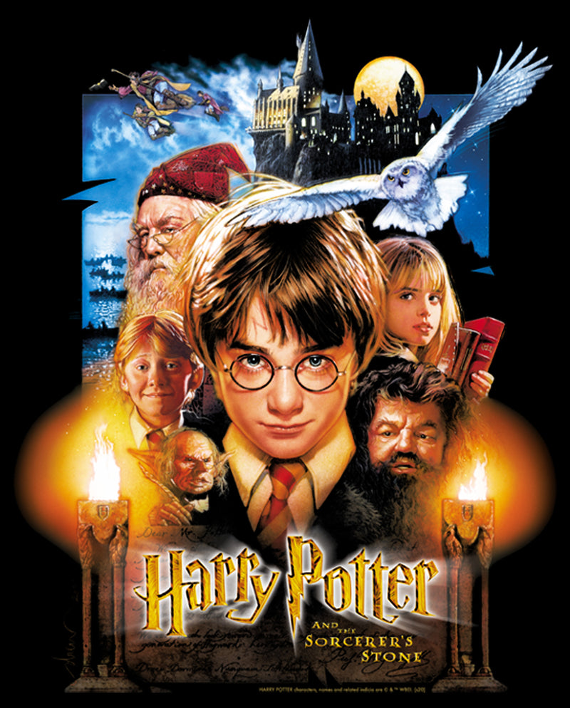 Boy's Harry Potter Sorcerer's Stone Movie Poster T-Shirt