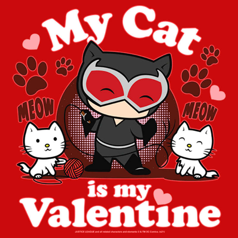Boy's Batman Catwoman My Cat is My Valentine T-Shirt