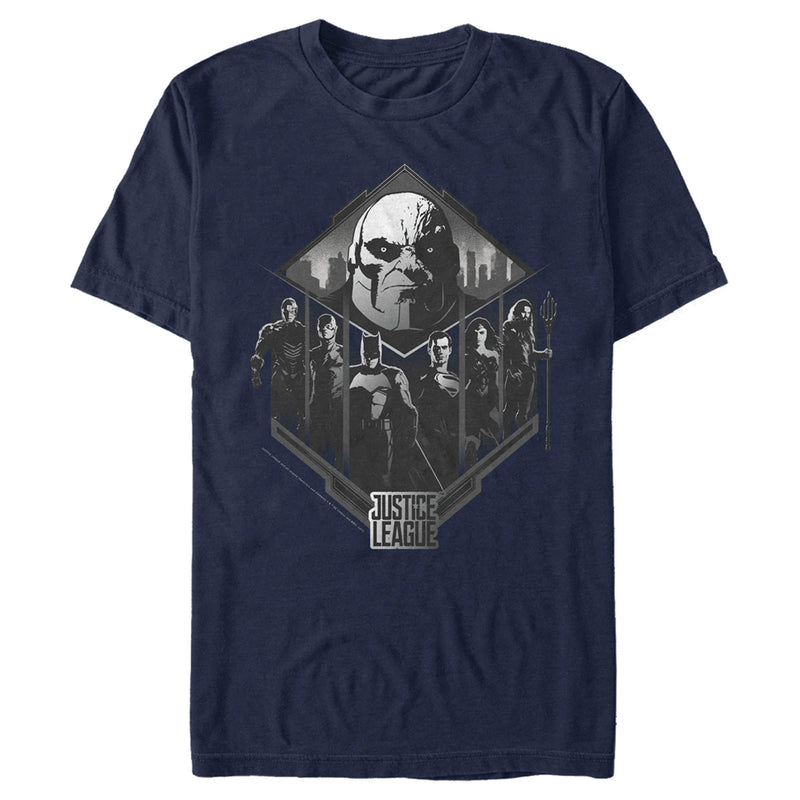 Men's Zack Snyder Justice League Darkseid Group Shot T-Shirt