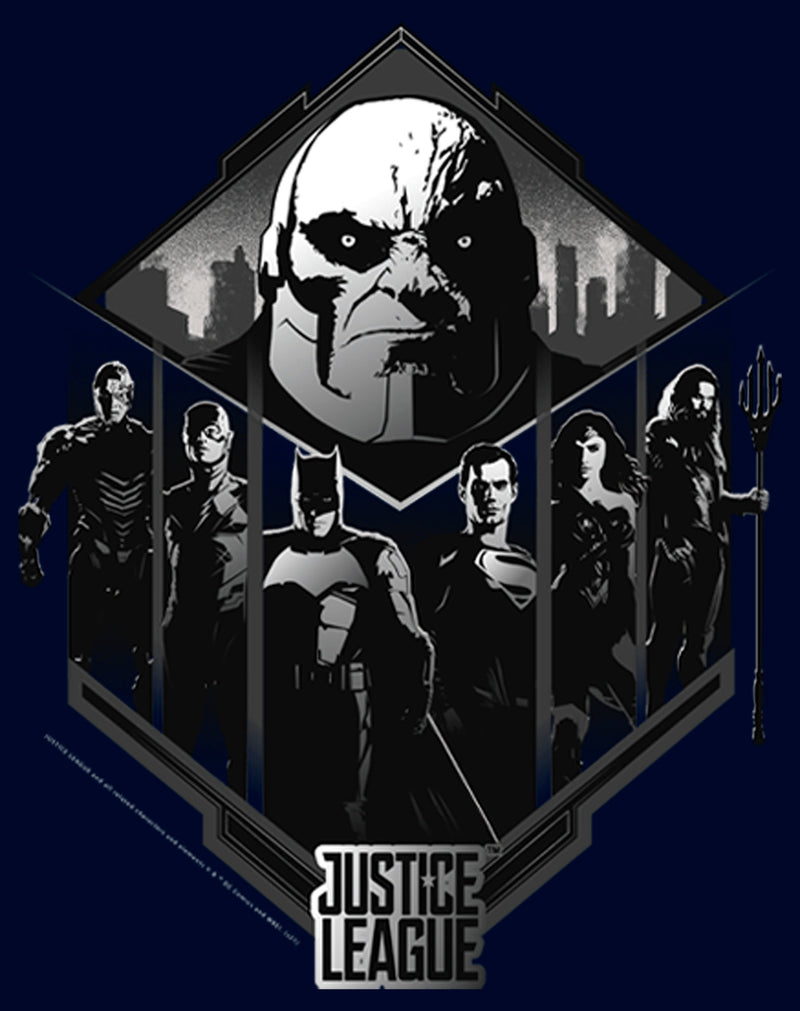 Men's Zack Snyder Justice League Darkseid Group Shot Pull Over Hoodie