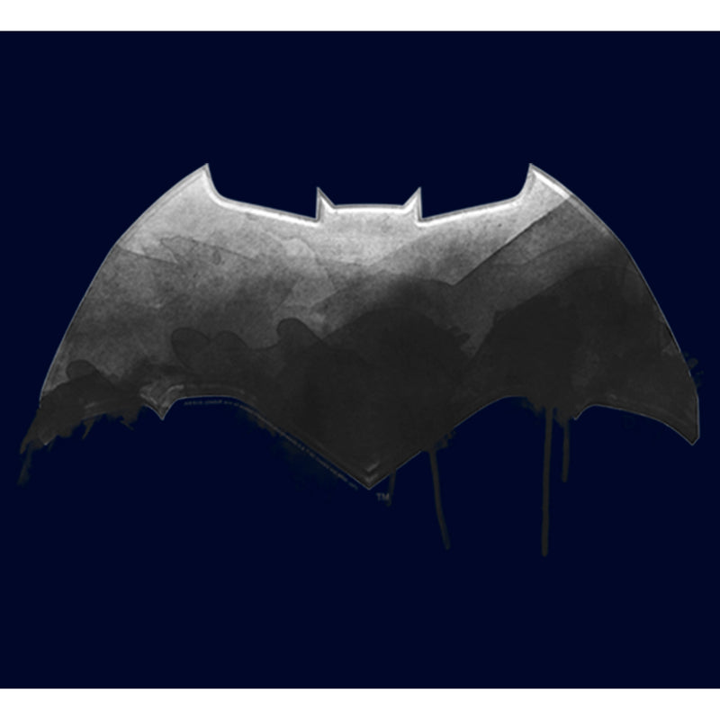 Men's Zack Snyder Justice League Batman Silver Logo Pull Over Hoodie