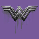 Women's Zack Snyder Justice League Wonder Woman Silver Logo Racerback Tank Top