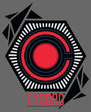 Junior's Zack Snyder Justice League Cyborg Comic Logo T-Shirt
