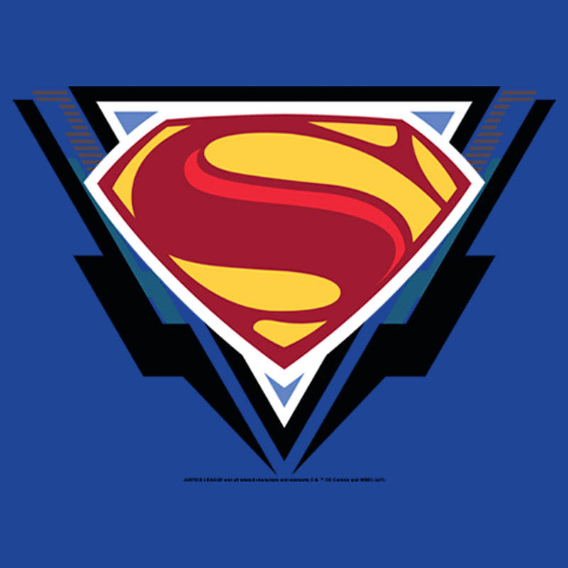 Junior's Zack Snyder Justice League Superman Comic Logo T-Shirt