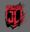 Junior's Zack Snyder Justice League Paint Smear Logo T-Shirt