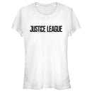 Junior's Zack Snyder Justice League Solid Logo Reverse T-Shirt
