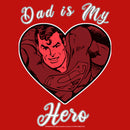 Junior's Superman Valentine's Day Dad is My Hero T-Shirt