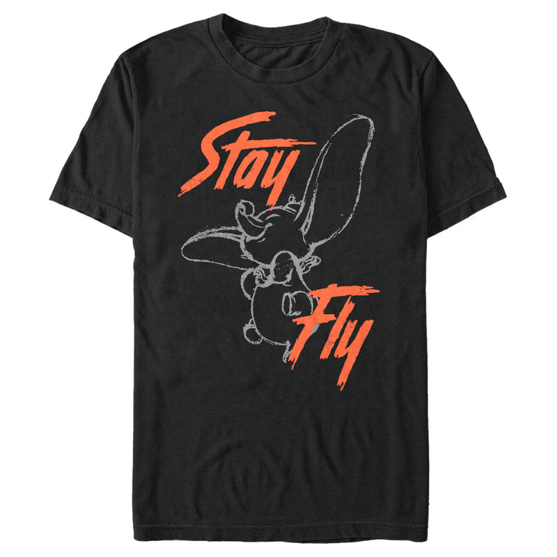 Men's Dumbo Stay Fly Sketch T-Shirt
