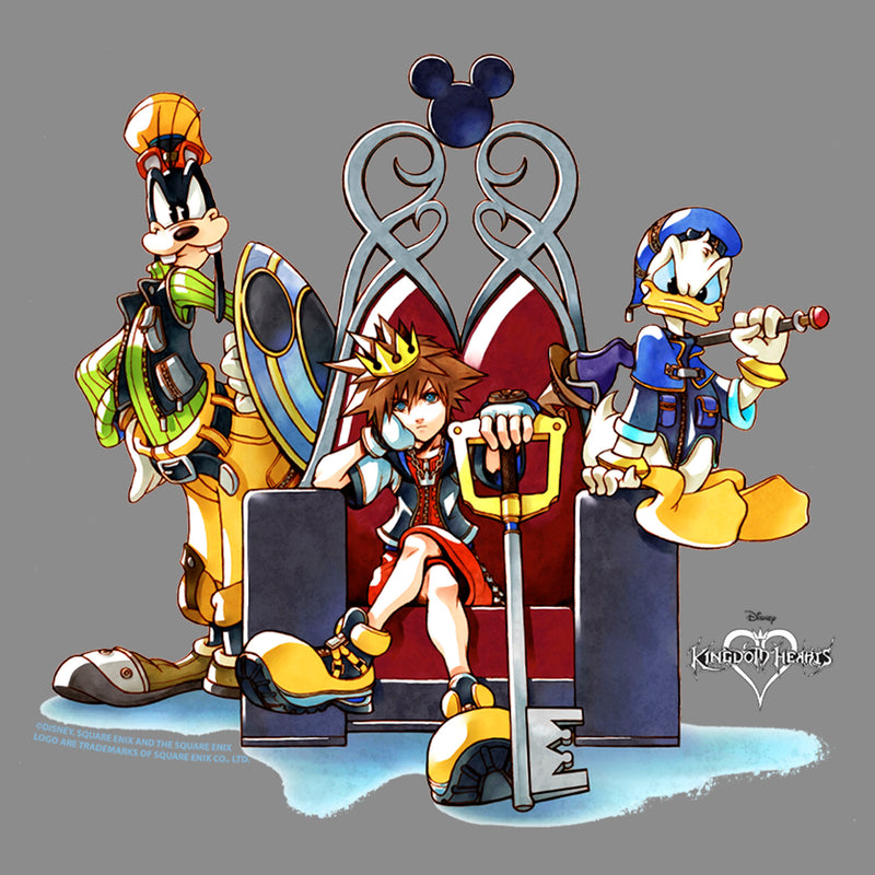 Junior's Kingdom Hearts 1 King of Hearts Cowl Neck Sweatshirt