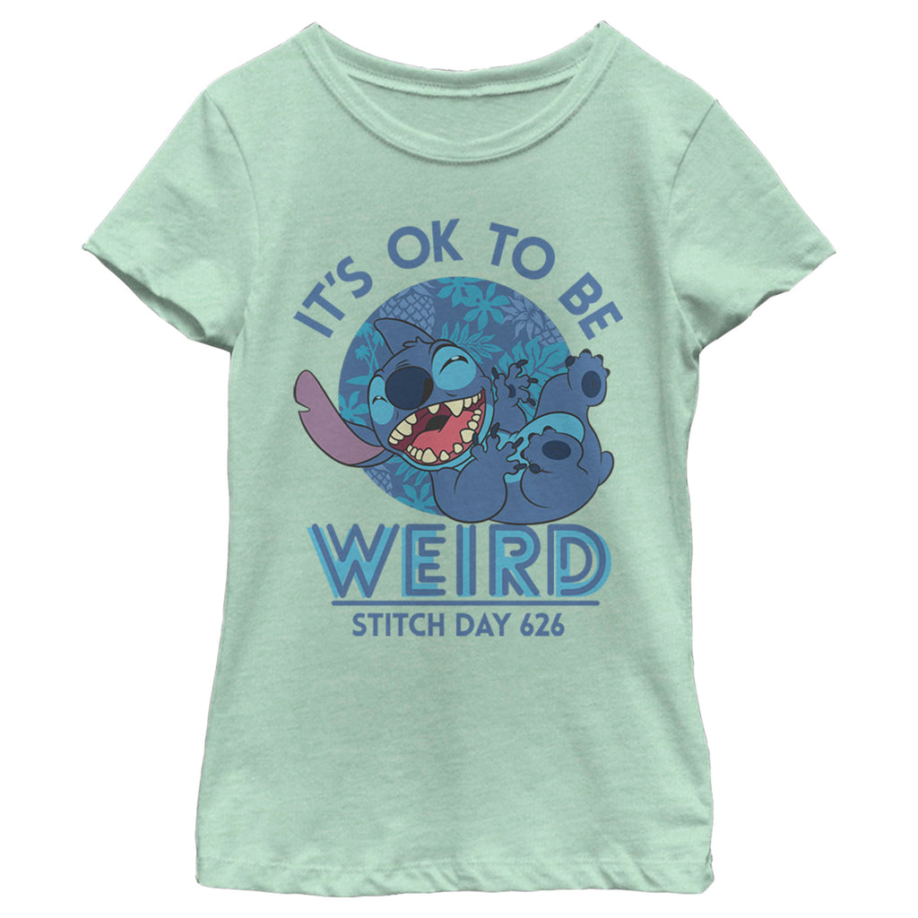 Girl's Lilo & Stitch It's Ok to Be Weird Stitch Day 626 T-Shirt – Fifth Sun