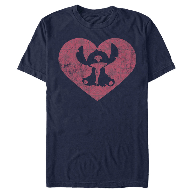 Men's Lilo & Stitch Heart Silhouette T-Shirt