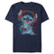 Men's Lilo & Stitch Red and Blue Gamer T-Shirt