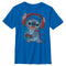 Boy's Lilo & Stitch Red and Blue Gamer T-Shirt