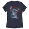 Women's Lilo & Stitch Red and Blue Gamer T-Shirt