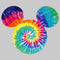 Men's Mickey & Friends Rainbow Tie-Dye Mickey Mouse Logo Sweatshirt