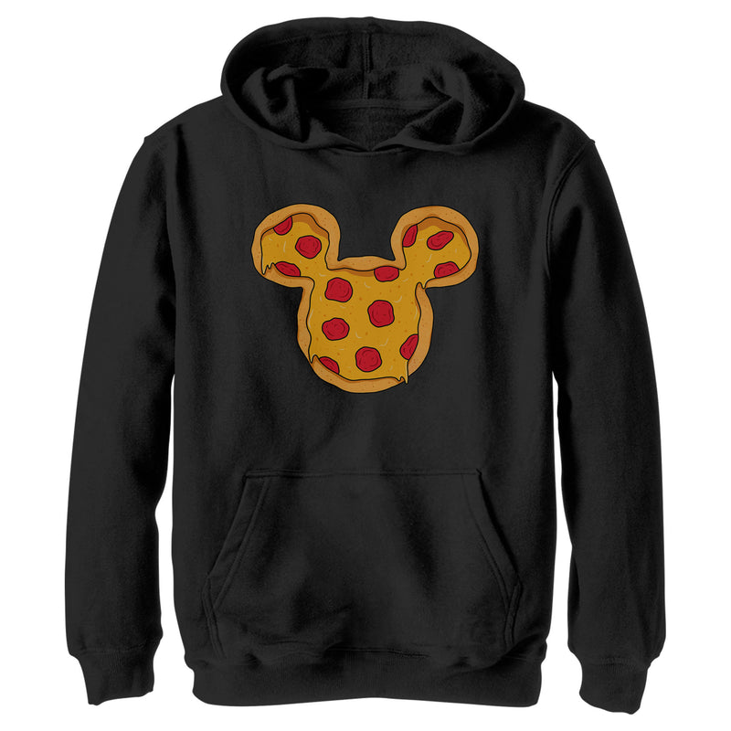 Boy's Mickey & Friends Mickey Mouse Pizza Silhouette Pull Over Hoodie