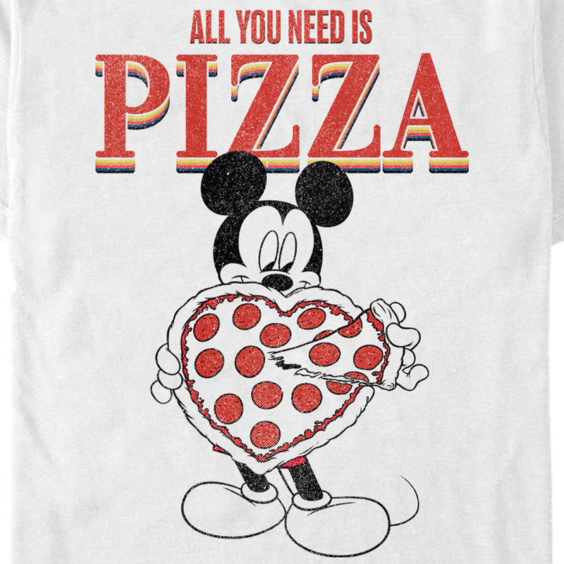 Men's Mickey & Friends All You Need is Pizza T-Shirt