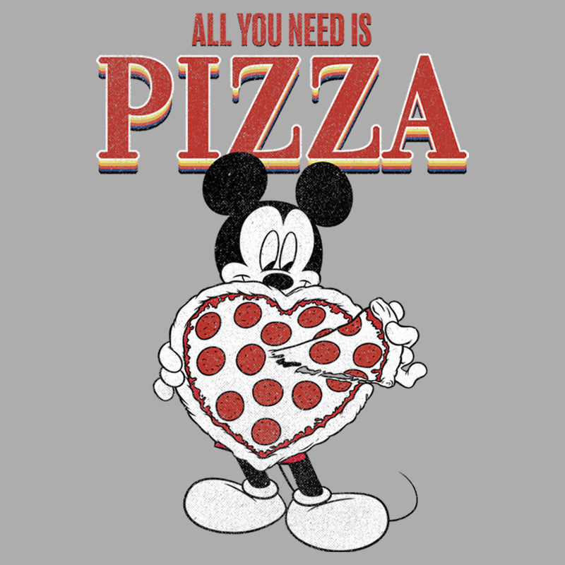 Boy's Mickey & Friends Mickey Mouse All You Need is Pizza T-Shirt