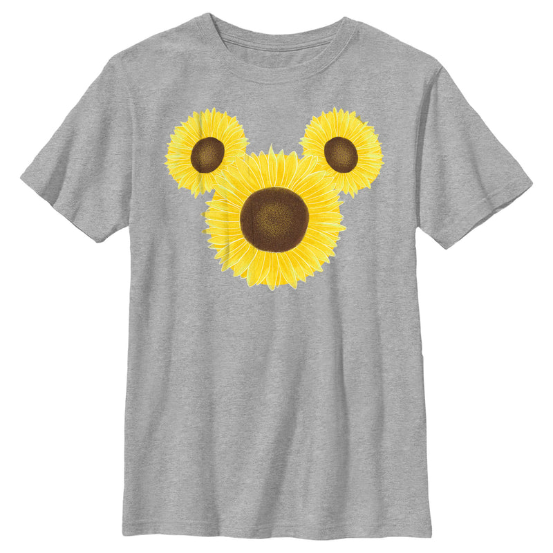 Boy's Mickey & Friends Mickey Mouse Sunflower Silhouette T-Shirt