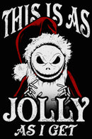 Junior's The Nightmare Before Christmas This Is As Jolly as I Get Cowl Neck Sweatshirt