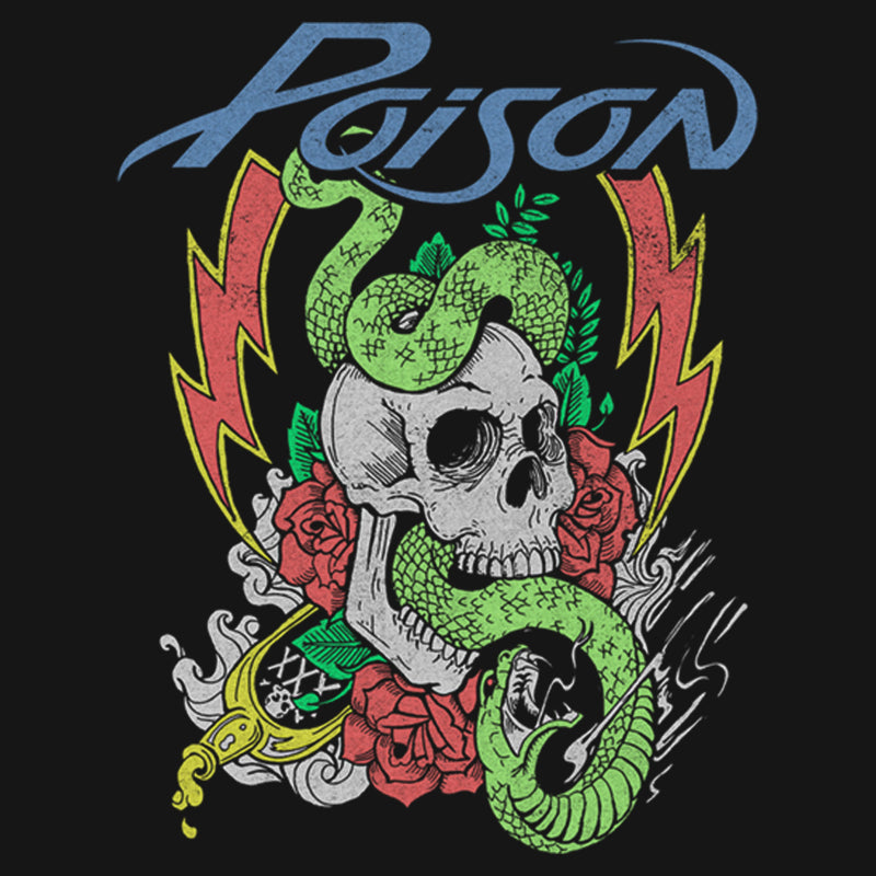 Women's Poison Skull and Snake T-Shirt