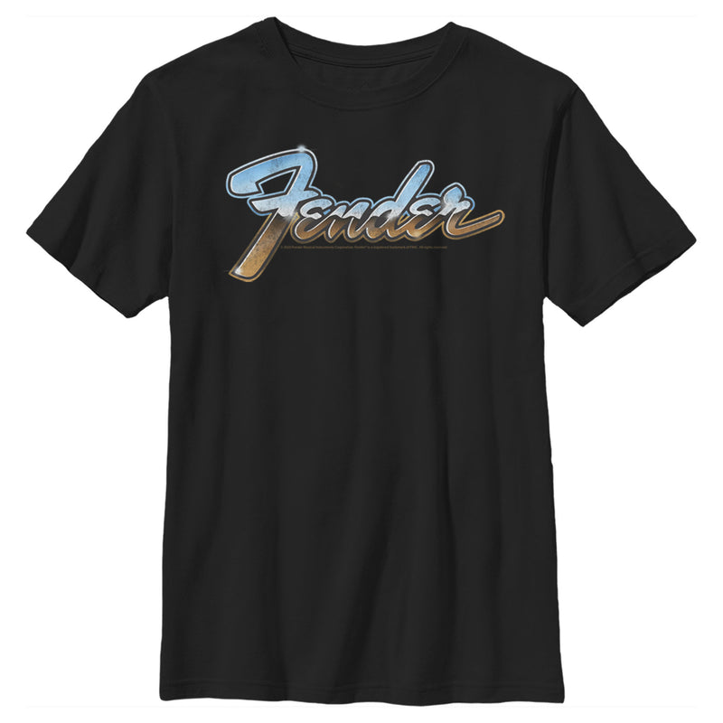 Boy's Fender Chrome Logo T-Shirt