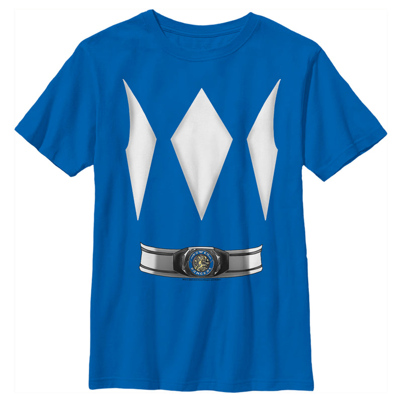 Boy's Power Rangers Blue Ranger Costume Tee T-Shirt