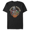 Men's Star Wars: The Mandalorian Halloween Candy Bounty Hunter Din Djarin and Grogu T-Shirt