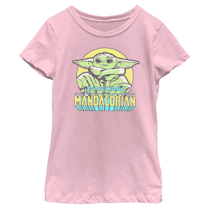 Girl's Star Wars: The Mandalorian Grogu Drawing T-Shirt