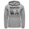 Men's Home Alone Wet Bandits Wanted Poster Pull Over Hoodie