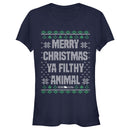 Junior's Home Alone Merry Christmas Ugly Sweater T-Shirt