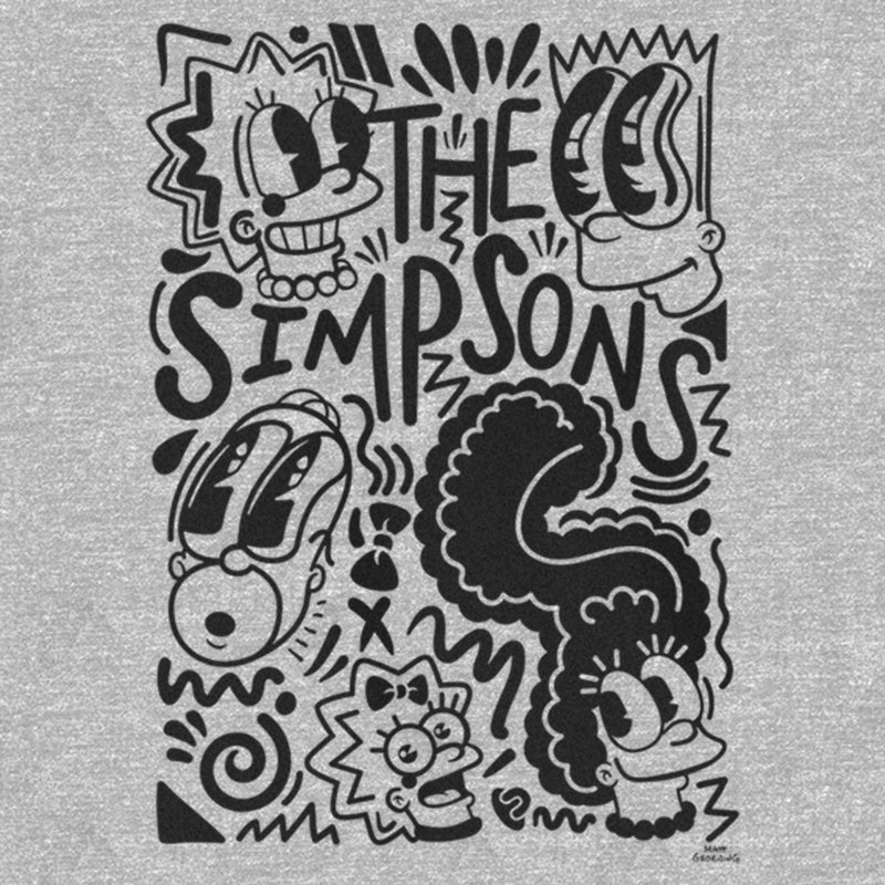 Girl's The Simpsons Classic Pop Art Family T-Shirt