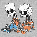 Girl's The Simpsons Skeleton Bart and Lisa T-Shirt