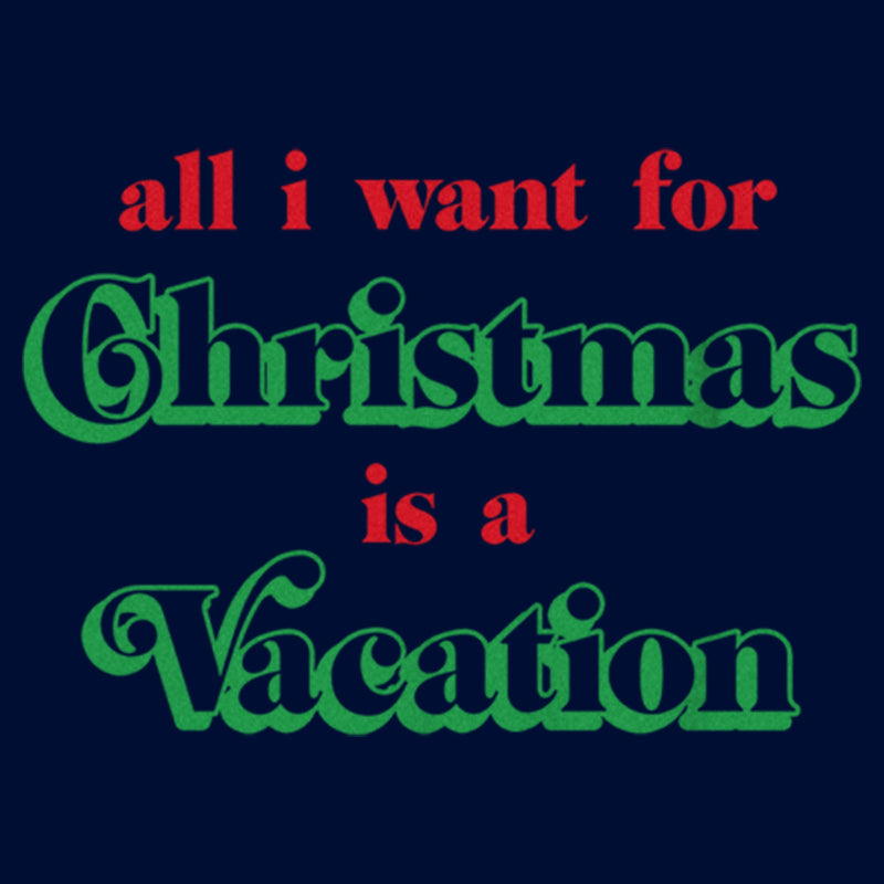 Boy's Lost Gods All I Want for Christmas Is a Vacation T-Shirt