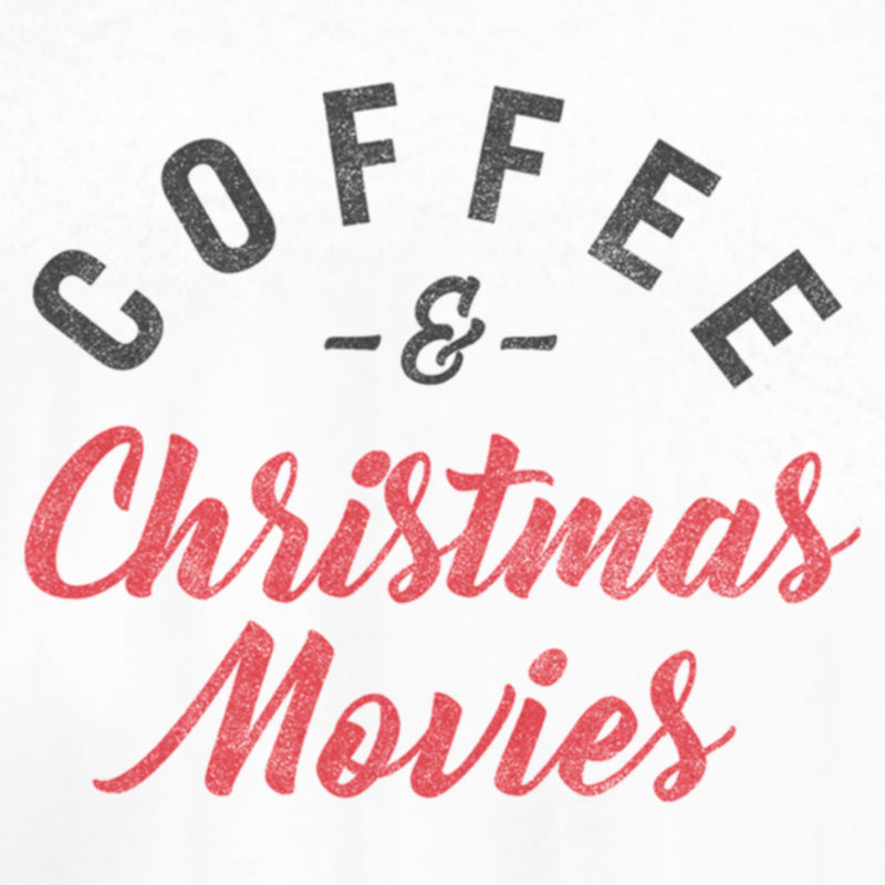 Junior's Lost Gods Distressed Coffee and Christmas Movies T-Shirt