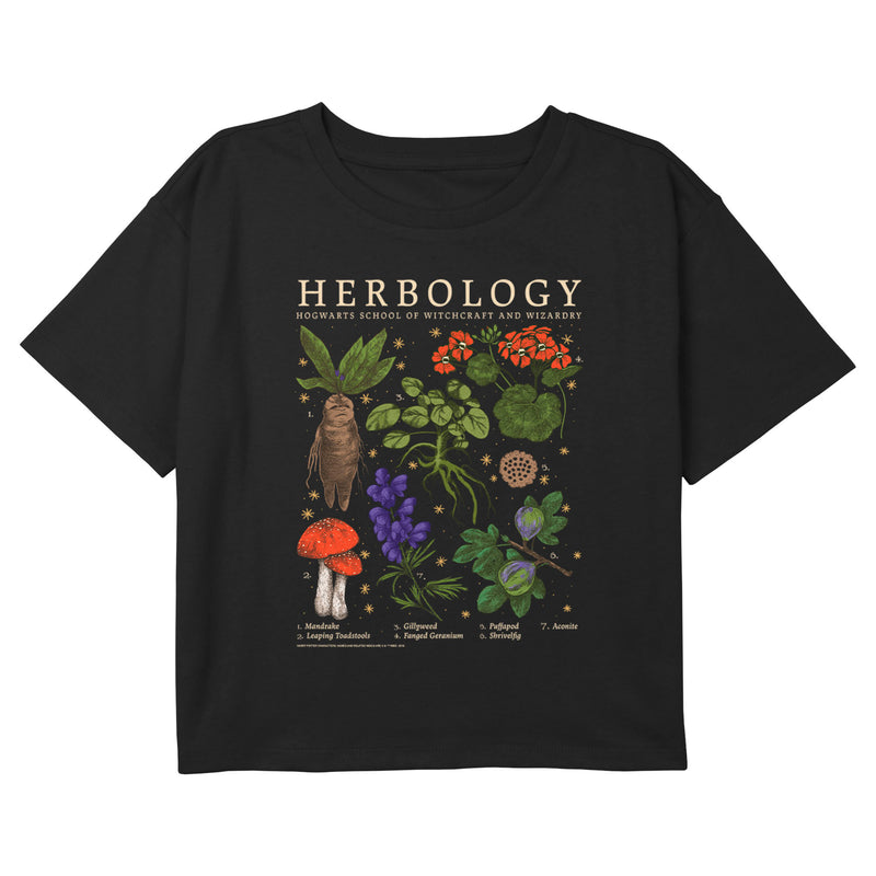 Girl's Harry Potter Herbology Classification Chart T-Shirt