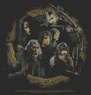 Men's The Lord of the Rings Fellowship of the Ring Distressed Character Circle T-Shirt