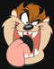 Girl's Looney Tunes Tasmanian Devil Big Face T-Shirt