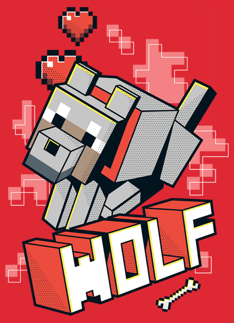 Men's Minecraft Wolf T-Shirt
