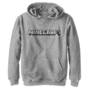 Boy's Minecraft Classic Logo White Pull Over Hoodie