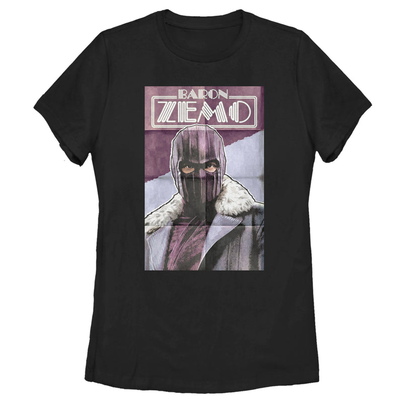 Women's Marvel The Falcon and the Winter Soldier Baron Zemo Portrait T-Shirt
